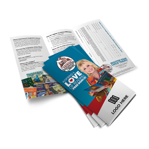 TRI-FOLD Full Color Paper Brochures (All states except AK, HI)